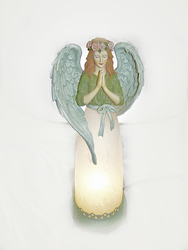 GLASS ANGEL LAMP from Fields Flowers in Ashland, KY