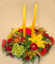 Fall 2 Candle Centerpiece  from Fields Flowers in Ashland, KY