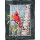 Quilted Cardinals Visit throw from Fields Flowers in Ashland, KY