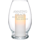 "Amazing Grace" Glass Hurricane Candle from Fields Flowers in Ashland, KY