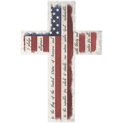 Pledge Of Allegiance Wall Cross from Fields Flowers in Ashland, KY