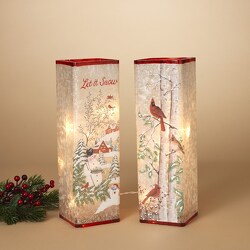 Tall Winter Lighted Globe from Fields Flowers in Ashland, KY
