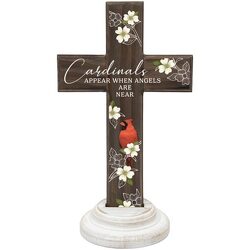 Wooden Cardinals Appear Cross from Fields Flowers in Ashland, KY