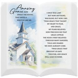 Amazing Grace Book Plaque from Fields Flowers in Ashland, KY