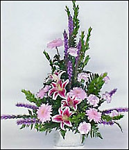 Pastel Funeral Mache from Fields Flowers in Ashland, KY
