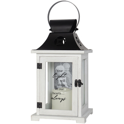 Your Light White Lantern from Fields Flowers in Ashland, KY