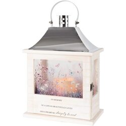 In Memory Wooden Slat Lantern from Fields Flowers in Ashland, KY