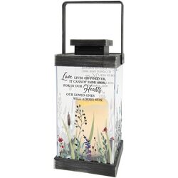 LOVE LIVES POLYRESIN LANTERN from Fields Flowers in Ashland, KY
