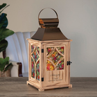 Large Wood Tone Amazing Grace Lantern from Fields Flowers in Ashland, KY