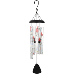 63099 Wind Chime Cardinals Appear  from Fields Flowers in Ashland, KY