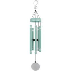 Teal art deco wind chime from Fields Flowers in Ashland, KY