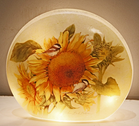 Fall Glass Night Light from Fields Flowers in Ashland, KY