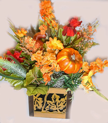 Fall Silk with gourds from Fields Flowers in Ashland, KY