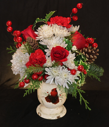 Cardinal Urn Boqu from Fields Flowers in Ashland, KY