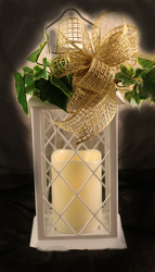 Night Light Solar Powered Lantern - White from Fields Flowers in Ashland, KY