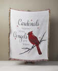 Cardinals Appear Woven Throw from Fields Flowers in Ashland, KY