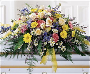 Heavenly Scented Casket Spray from Fields Flowers in Ashland, KY