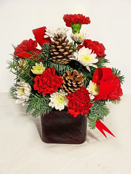Red Cube Christmas  from Fields Flowers in Ashland, KY