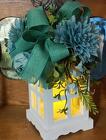 White Lantern with silk from Fields Flowers in Ashland, KY